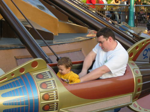 Seth and James on the Rocket Ships